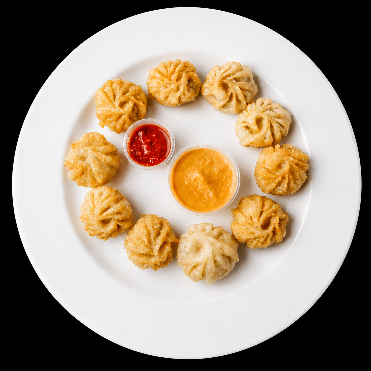 A plate of MOMO 365 momos